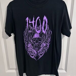 Black 1400 Trippie Red Tee with Purple Graphic